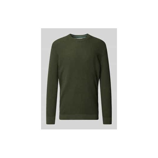 Sweter z dzianiny o kroju regular fit z oddychającej,miękkiej bawełny ze sklepu Peek&Cloppenburg  w kategorii Swetry męskie - zdjęcie 177830321