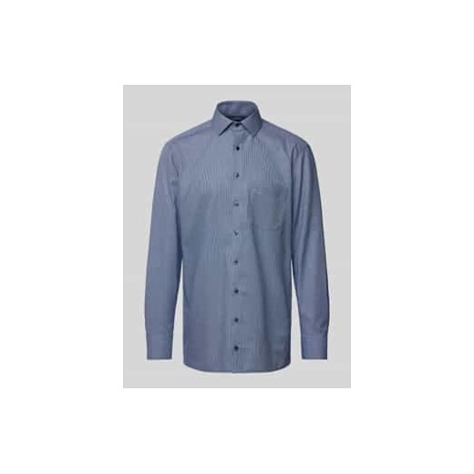 Koszula biznesowa o kroju regular fit z kołnierzykiem typu kent ze sklepu Peek&Cloppenburg  w kategorii Koszule męskie - zdjęcie 177830872