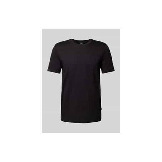 T-shirt z prążkowanym,okrągłym dekoltem model ‘Tessler’ ze sklepu Peek&Cloppenburg  w kategorii T-shirty męskie - zdjęcie 177831133