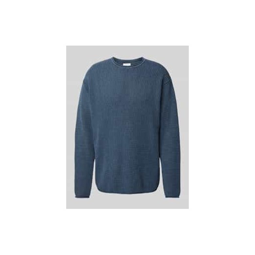 Sweter z dzianiny z rolowanym dołem model ‘RYAN’ ze sklepu Peek&Cloppenburg  w kategorii Swetry męskie - zdjęcie 177831213