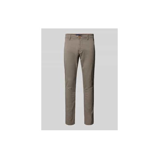 Spodnie o kroju slim fit z wpuszczanymi kieszeniami model ‘NATAN’ ze sklepu Peek&Cloppenburg  w kategorii Spodnie męskie - zdjęcie 177831253