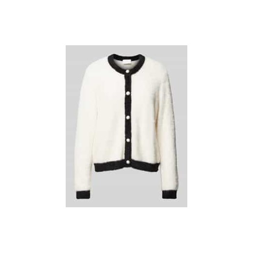 Sweter z dzianiny z okrągłym dekoltem ze sklepu Peek&Cloppenburg  w kategorii Swetry damskie - zdjęcie 177831414