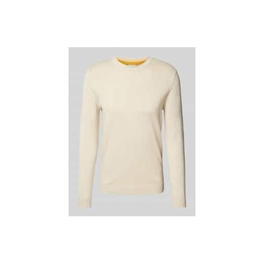 Sweter z okrągłym dekoltem z czystej bawełny ze sklepu Peek&Cloppenburg  w kategorii Swetry męskie - zdjęcie 177831430