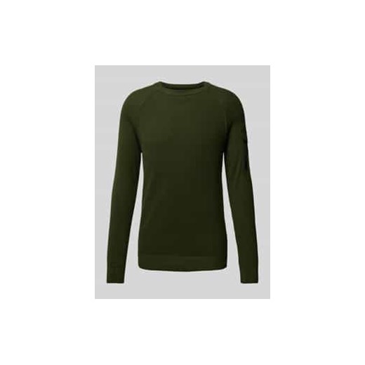 Sweter z dzianiny o kroju regular fit z raglanowymi rękawami i mieszanką faktur ze sklepu Peek&Cloppenburg  w kategorii Swetry męskie - zdjęcie 177831441
