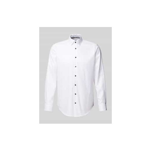 Koszula biznesowa o kroju regular fit z kołnierzykiem typu kent ze sklepu Peek&Cloppenburg  w kategorii Koszule męskie - zdjęcie 177831463