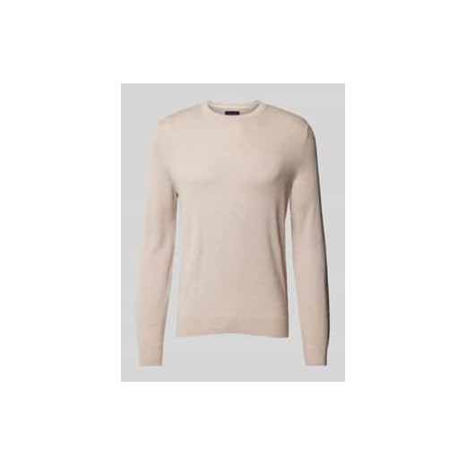 Sweter z dzianiny z okrągłym dekoltem ze sklepu Peek&Cloppenburg  w kategorii Swetry męskie - zdjęcie 177831514