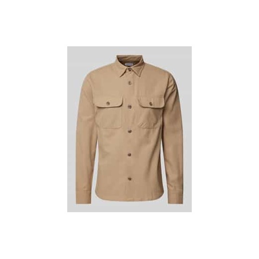Koszula casualowa o kroju slim fit z kieszeniami z patką na piersi model ‘DARREN’ ze sklepu Peek&Cloppenburg  w kategorii Koszule męskie - zdjęcie 177831791