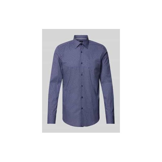 Koszula biznesowa o kroju slim fit z kołnierzykiem typu kent model ‘Hank’ ze sklepu Peek&Cloppenburg  w kategorii Koszule męskie - zdjęcie 177831942