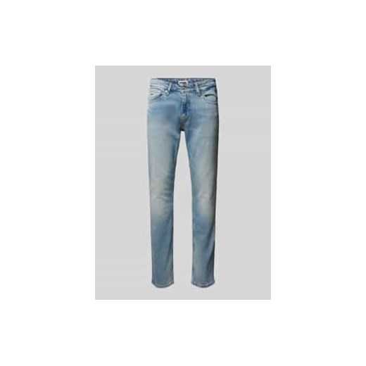 Jeansy o kroju slim fit z naszywką z logo model ‘SCANTON’ ze sklepu Peek&Cloppenburg  w kategorii Jeansy męskie - zdjęcie 177832020