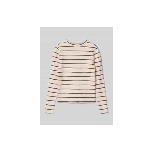 Bluzka o kroju slim fit z długim rękawem i stójką prążkowaną ze sklepu Peek&Cloppenburg  w kategorii Bluzki dziewczęce - zdjęcie 177832154