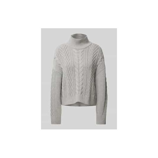 Sweter z dzianiny ze ściegiem warkoczowym model ‘Beatrix’ ze sklepu Peek&Cloppenburg  w kategorii Swetry damskie - zdjęcie 177832160