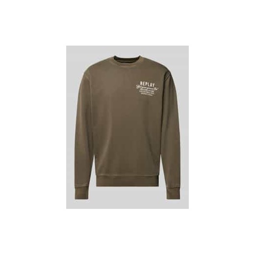 Bluza z nadrukiem z logo i okrągłym dekoltem ze sklepu Peek&Cloppenburg  w kategorii Bluzy męskie - zdjęcie 177832170