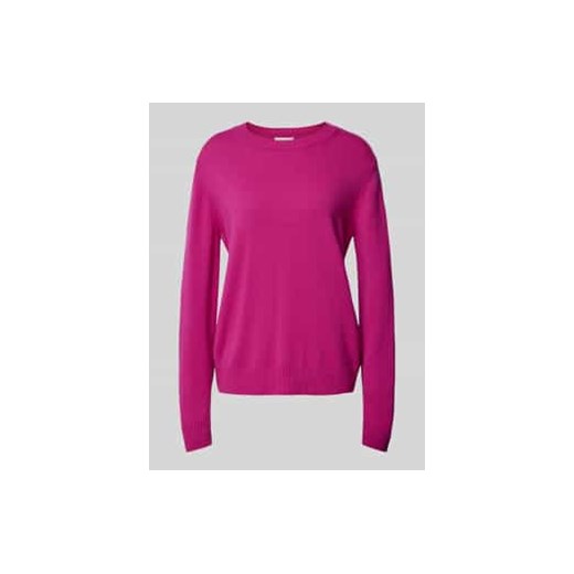 Sweter z dzianiny z prążkowanymi wykończeniami ze sklepu Peek&Cloppenburg  w kategorii Swetry damskie - zdjęcie 177832292