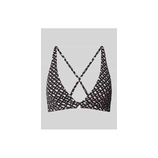 Top bikini z zapięciem na haftkę model ‘MONOGRAM’ ze sklepu Peek&Cloppenburg  w kategorii Stroje kąpielowe - zdjęcie 177832341