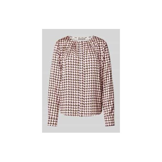 Bluzka o kroju regular fit z satyny z krytą listwą guzikową ze sklepu Peek&Cloppenburg  w kategorii Bluzki damskie - zdjęcie 177832703