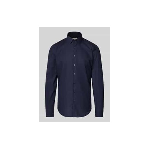 Koszula biznesowa o kroju slim fit z listwą guzikową model ‘Bari’ ze sklepu Peek&Cloppenburg  w kategorii Koszule męskie - zdjęcie 177832784