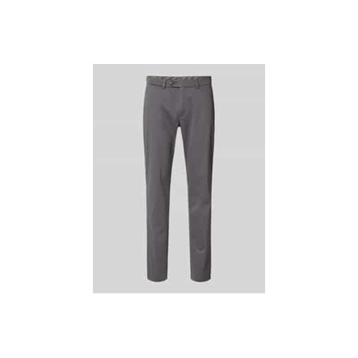Spodnie o kroju regular fit z zapięciem na guzik i zamek błyskawiczny ze sklepu Peek&Cloppenburg  w kategorii Spodnie męskie - zdjęcie 177832860