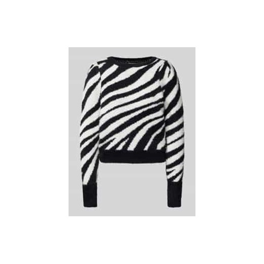 Sweter z dzianiny o kroju regular fit z rękawami z plisami model ‘PIUMO’ ze sklepu Peek&Cloppenburg  w kategorii Swetry damskie - zdjęcie 177833072