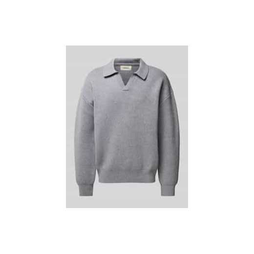 Sweter z dzianiny z obniżonymi ramionami ze sklepu Peek&Cloppenburg  w kategorii Swetry męskie - zdjęcie 177833433