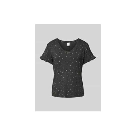 T-shirt z dekoltem w serek model ‘Jordan’ ze sklepu Peek&Cloppenburg  w kategorii Bluzki damskie - zdjęcie 177833492