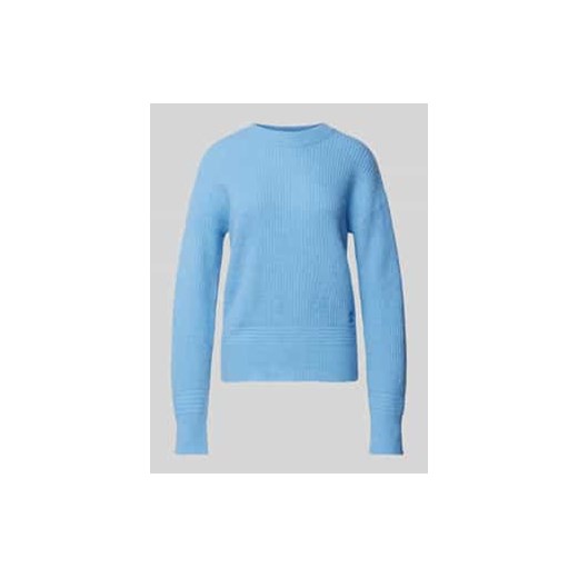 Sweter z dzianiny z wyhaftowanym logo model ‘Scevanu’ ze sklepu Peek&Cloppenburg  w kategorii Swetry damskie - zdjęcie 177833560
