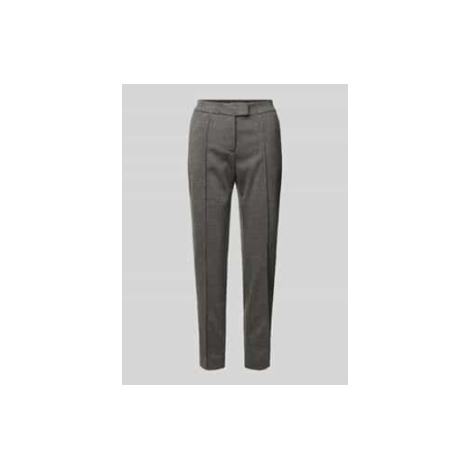 Spodnie z dżerseju o kroju regular fit z lamowaną kieszenią z tyłu ze sklepu Peek&Cloppenburg  w kategorii Spodnie damskie - zdjęcie 177833641