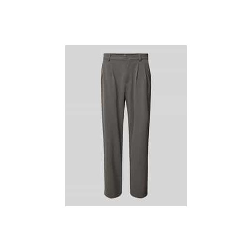 Spodnie o kroju tailored fit z wpuszczanymi kieszeniami w stylu francuskim ze sklepu Peek&Cloppenburg  w kategorii Spodnie męskie - zdjęcie 177834004