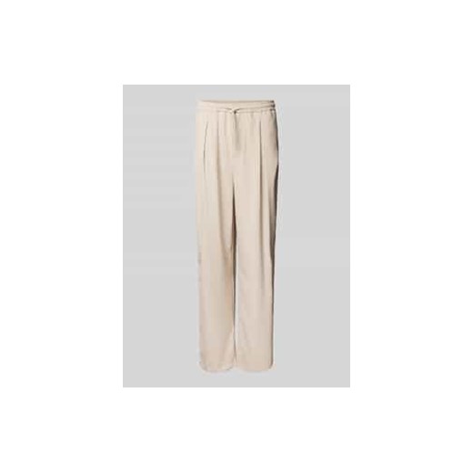 Spodnie materiałowe o kroju tailored fit z zakładkami w pasie ze sklepu Peek&Cloppenburg  w kategorii Spodnie męskie - zdjęcie 177834034