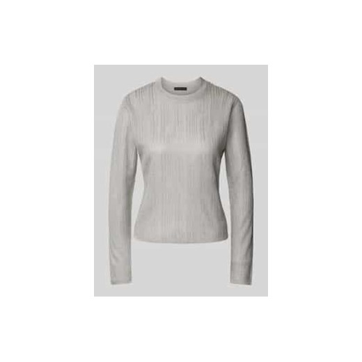 Sweter z dzianiny z okrągłym dekoltem ze sklepu Peek&Cloppenburg  w kategorii Swetry damskie - zdjęcie 177834041