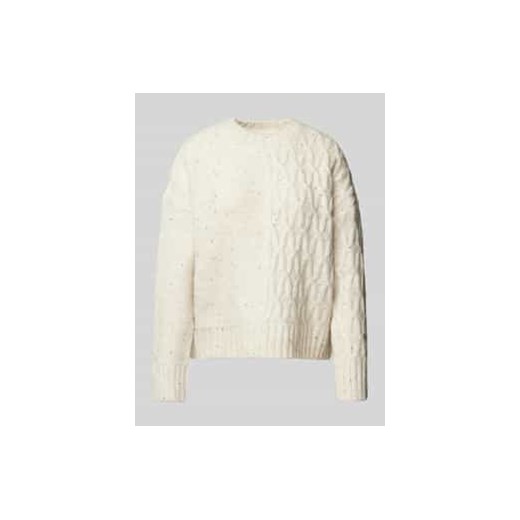 Sweter z dzianiny z prążkowanymi wykończeniami model ‘LUVIE’ ze sklepu Peek&Cloppenburg  w kategorii Swetry damskie - zdjęcie 177834142