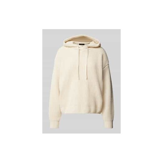 Sweter prążkowany z kapturem model ‘NEAT’ ze sklepu Peek&Cloppenburg  w kategorii Swetry damskie - zdjęcie 177834162