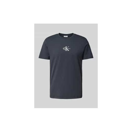 T-shirt z wyhaftowanym logo ze sklepu Peek&Cloppenburg  w kategorii T-shirty męskie - zdjęcie 177834231