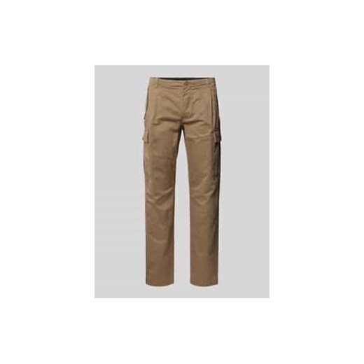 Spodnie cargo o kroju regular fit z zapięciem na guzik ze sklepu Peek&Cloppenburg  w kategorii Spodnie męskie - zdjęcie 177834264