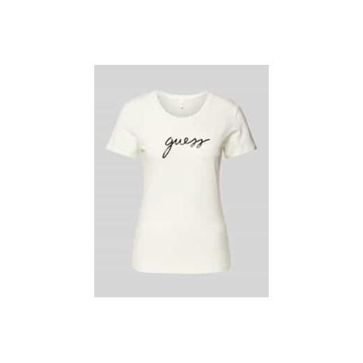 T-shirt z nadrukiem z logo model ‘CARRIE’ ze sklepu Peek&Cloppenburg  w kategorii Bluzki damskie - zdjęcie 177834503