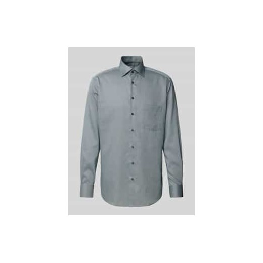 Koszula biznesowa o kroju regular fit z kołnierzykiem typu kent ze sklepu Peek&Cloppenburg  w kategorii Koszule męskie - zdjęcie 177834913