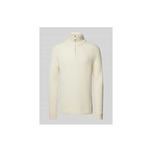 Sweter z dzianiny z kołnierzem model ‘Blimey’ ze sklepu Peek&Cloppenburg  w kategorii Swetry męskie - zdjęcie 177835023