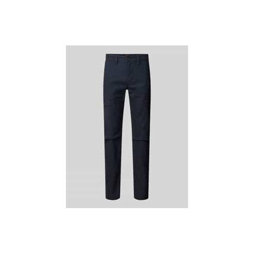 Spodnie cargo o kroju tapered fit z detalem z logo model ‘Skyring’ ze sklepu Peek&Cloppenburg  w kategorii Spodnie męskie - zdjęcie 177835313