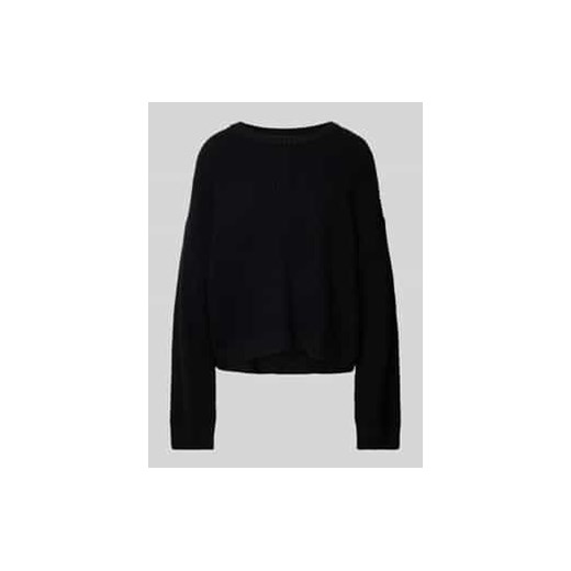 Sweter z dzianiny o kroju oversized z prążkowanymi wykończeniami ze sklepu Peek&Cloppenburg  w kategorii Swetry damskie - zdjęcie 177835733