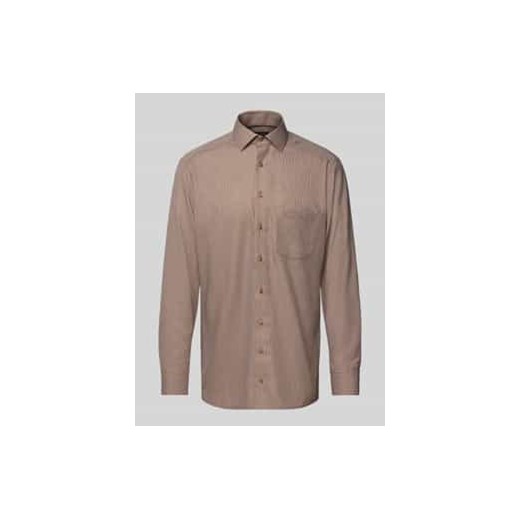 Koszula biznesowa o kroju regular fit z kołnierzykiem typu kent ze sklepu Peek&Cloppenburg  w kategorii Koszule męskie - zdjęcie 177835784