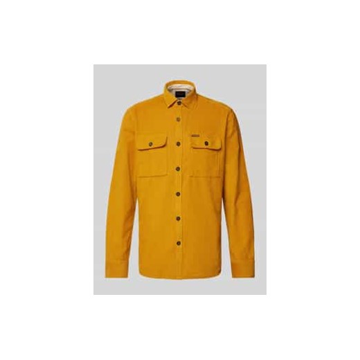 Kurtka koszulowa o kroju regular fit z kołnierzykiem typu kent ze sklepu Peek&Cloppenburg  w kategorii Kurtki męskie - zdjęcie 177835801