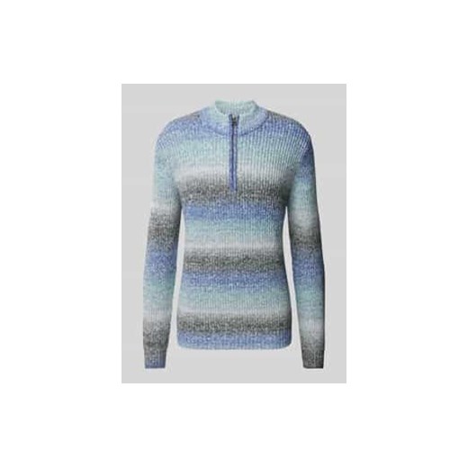 Sweter z dzianiny z efektem melanżu ze sklepu Peek&Cloppenburg  w kategorii Swetry męskie - zdjęcie 177835832