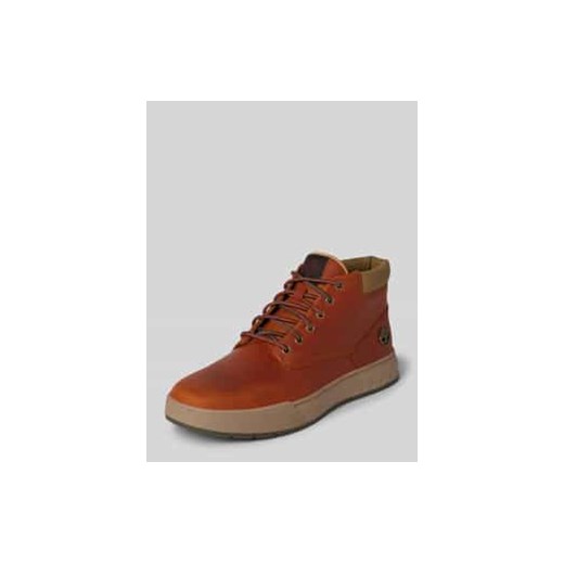 Buty skórzane z aplikacjami z logo model ‘Maple Grove’ ze sklepu Peek&Cloppenburg  w kategorii Buty zimowe męskie - zdjęcie 177835862