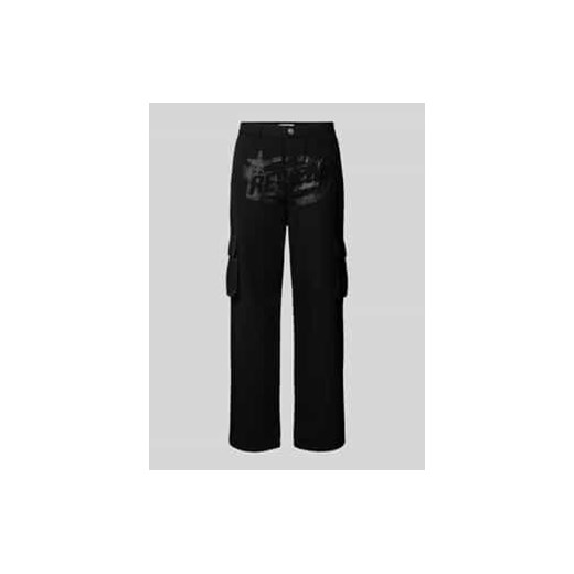 Spodnie o kroju straight fit z kieszeniami cargo ze sklepu Peek&Cloppenburg  w kategorii Spodnie męskie - zdjęcie 177835980