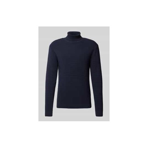 Sweter z dzianiny z golfem model ‘THEO’ ze sklepu Peek&Cloppenburg  w kategorii Swetry męskie - zdjęcie 177836042