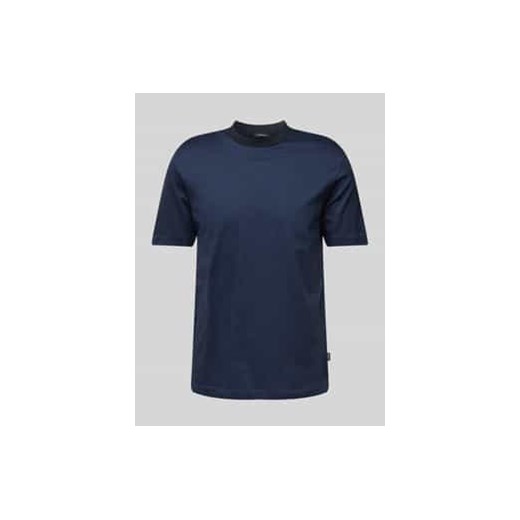 T-shirt z prążkowanym,okrągłym dekoltem model ‘Thompson’ ze sklepu Peek&Cloppenburg  w kategorii T-shirty męskie - zdjęcie 177836104