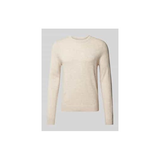 Sweter z dzianiny z okrągłym dekoltem ze sklepu Peek&Cloppenburg  w kategorii Swetry męskie - zdjęcie 177836113