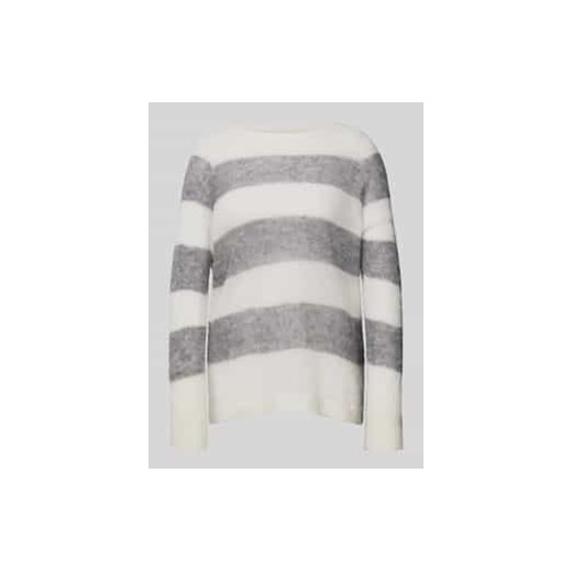 Sweter z dzianiny z prążkowanymi wykończeniami ze sklepu Peek&Cloppenburg  w kategorii Swetry damskie - zdjęcie 177836443