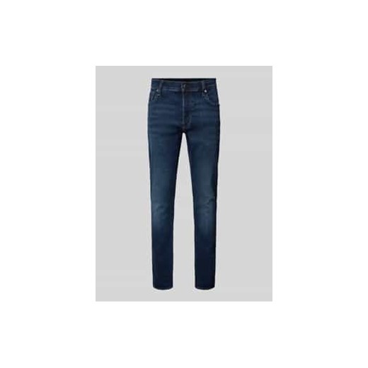 Jeansy o kroju slim fit z 5 kieszeniami ze sklepu Peek&Cloppenburg  w kategorii Jeansy męskie - zdjęcie 177836491