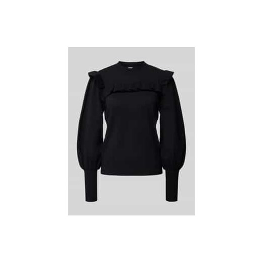 Sweter z dzianiny z falbanami model ‘JUM’ ze sklepu Peek&Cloppenburg  w kategorii Swetry damskie - zdjęcie 177836553