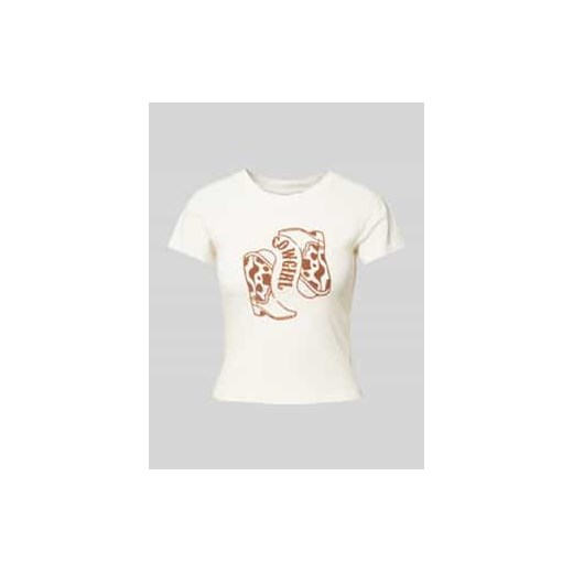 T-shirt z nadrukowanym motywem model ‘LOUI’ ze sklepu Peek&Cloppenburg  w kategorii Bluzki damskie - zdjęcie 177836571
